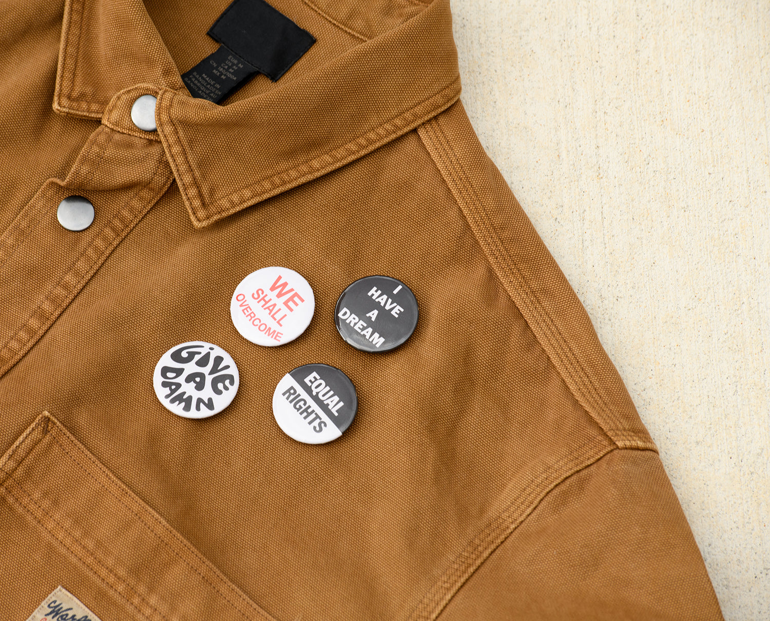 CIVIL RIGHTS SET OF 4 BUTTONS