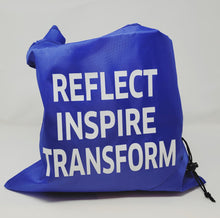Load image into Gallery viewer, REFLECT INSPIRE TRANSFORM FOLDABLE REUSABLE TOTE