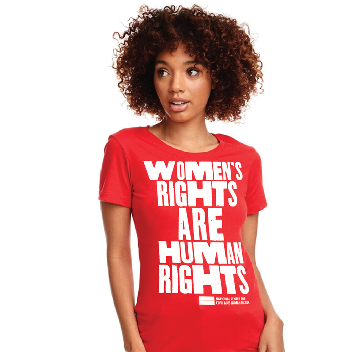 LADIES WOMEN'S RIGHTS TEE RED